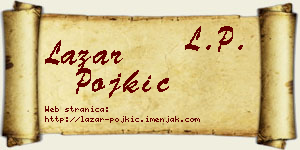 Lazar Pojkić vizit kartica
